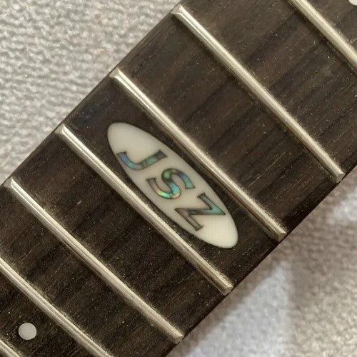 JSZ Maple Wood Black Guitar Neck, Rosewood 22 Frets Fingerboard