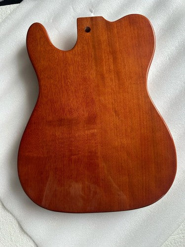 Mahogany Wood Guitar Single Cut Body with Tiger Maple Top Fit Telecaster Tele