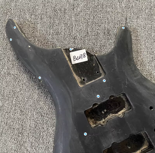 Black 4 String Electric Bass Basswood Body DIY Project