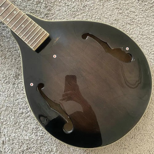 Sunburst 8 String Banjo Guitar, Maple Neck, Rosewood Fingerboard