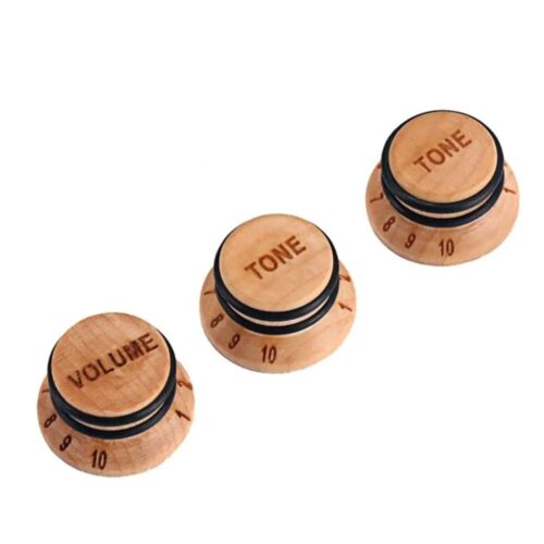 Maple Wood Guitar Tone And Volume Control Knobs Fit Fender Stratocaster ST