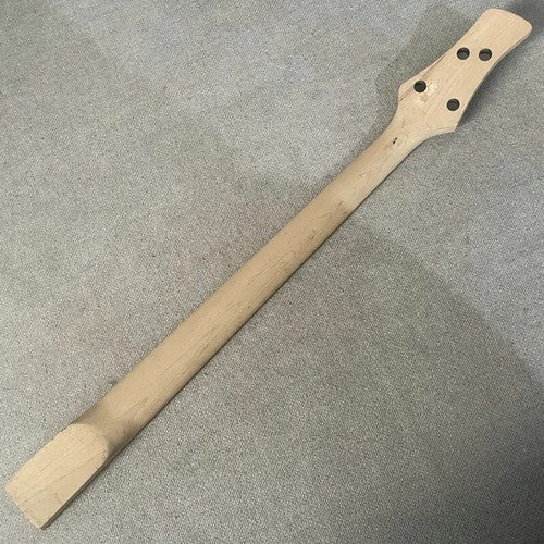 Custom DIY Project 4 String Bass Maple Wood Neck, Rosewood 24 Frets Fretboard