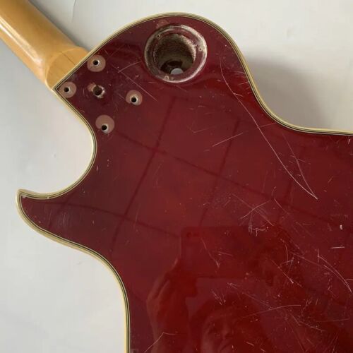 Red DIY Project Guitar Mahogany Body with Maple Neck, Rosewood Fingerboard
