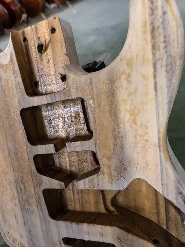 Poplar Wood DIY Project Guitar HSH Body Fit Stratocaster Strat