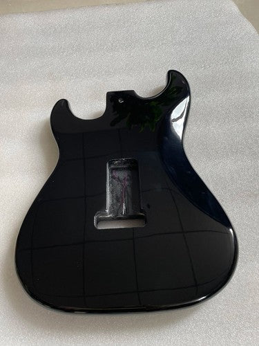 Metallic Black Poplar Wood HSH Guitar Body with Double Locking Bridge Fit Strat