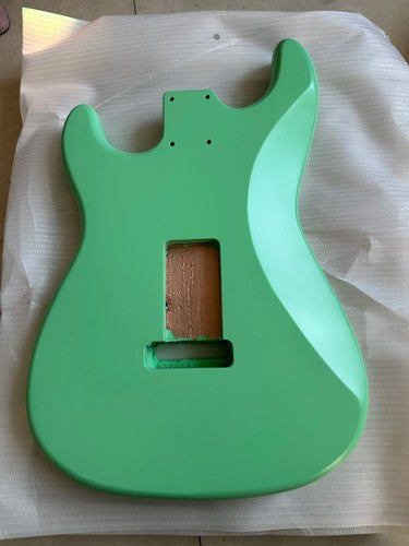Alder Wood SSS Guitar Body DIY Project in Green Fit Stratocaster Strat
