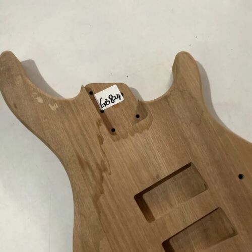 Mahogany Wood 4 String Electric Bass Guitar Body DIY Project