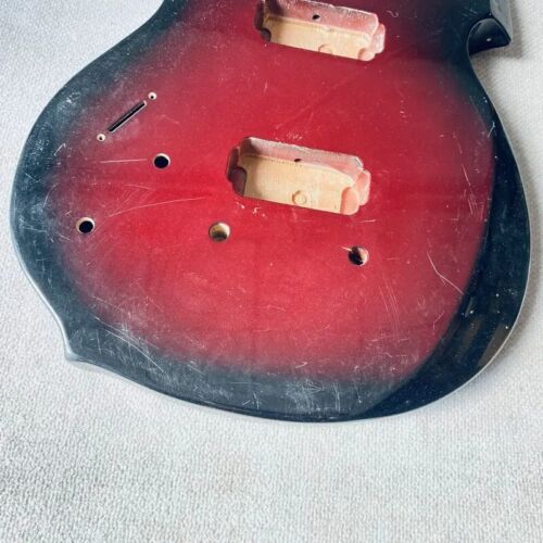Red Burst Left Handed Guitar Basswood Body HH