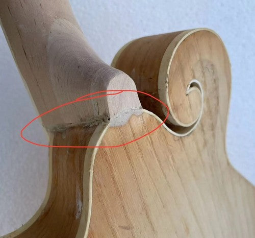 Custom DIY Project 8 String Mandolin, Maple Neck, Rosewood Fretboard