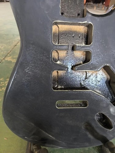 Black Poplar Wood Guitar Body HSH DIY Project Fit Strat Stratocaster