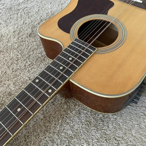 12 String Electric Acoustic Guitar Spruce Maple Plywood Body, with Neck