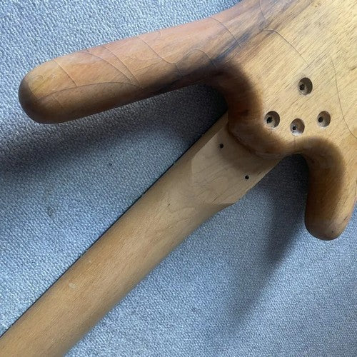 Maple Wood 4 String Electric Bass Neck, Mahogany Body DIY Project