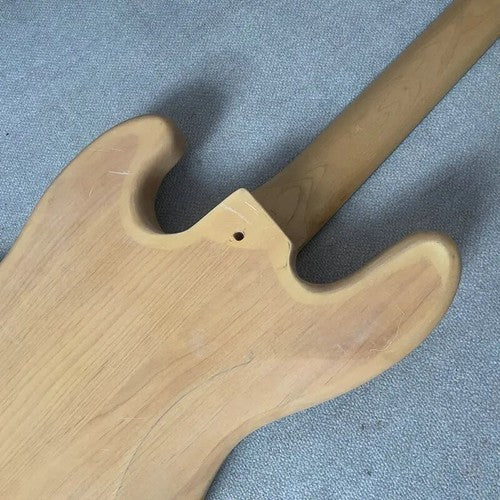 4 String Bass Guitar Body with Maple Neck, Rosewood Fretboard Fit Jazz Bass JB
