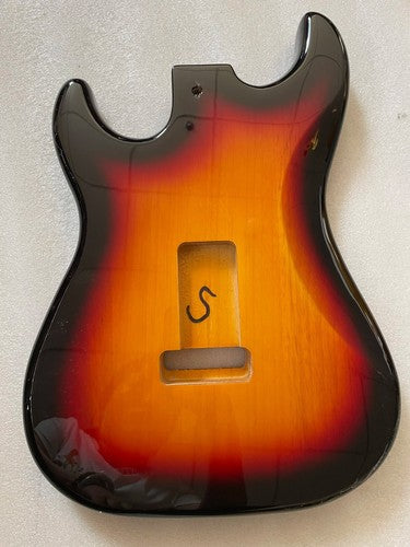 Poplar Wood Tobacco Burst Guitar Body Fit Stratocaster Strat