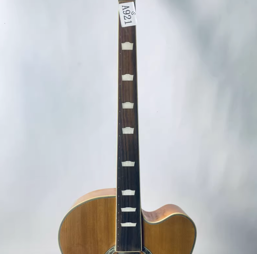 Dreambow 4 String Acoustic Electric Bass, Spruce Top Body, Rosewood Fingerboard