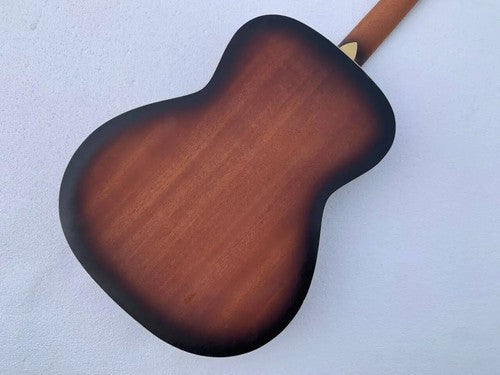 4 String Dobro Resonator Electric Bass, Maple Neck, Rosewood Fingerboard