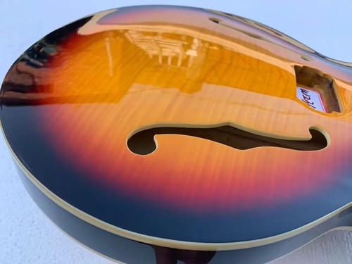 Maple Top Semi Hollow Jazz Guitar Body with Neck, Roewood Fingerboard