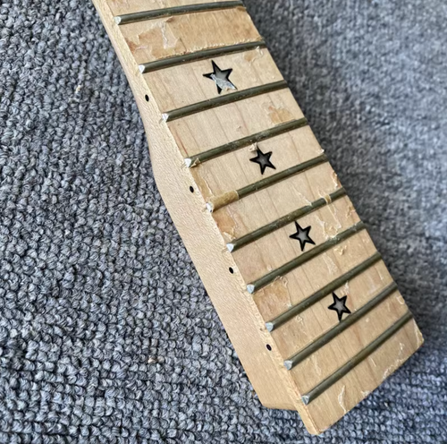 Pvoque Guitar Black Maple Wood Neck, 22 Frets Maple Fingerboard
