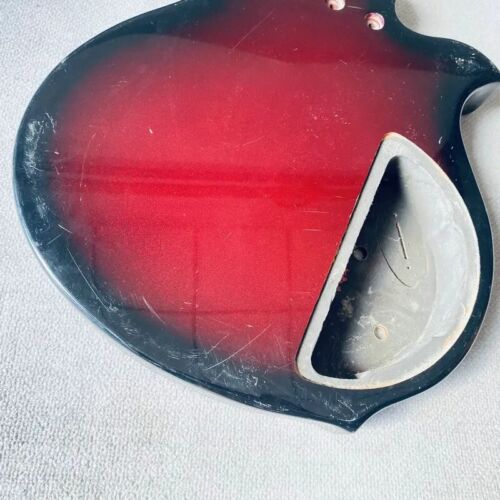 Red Burst Left Handed Guitar Basswood Body HH