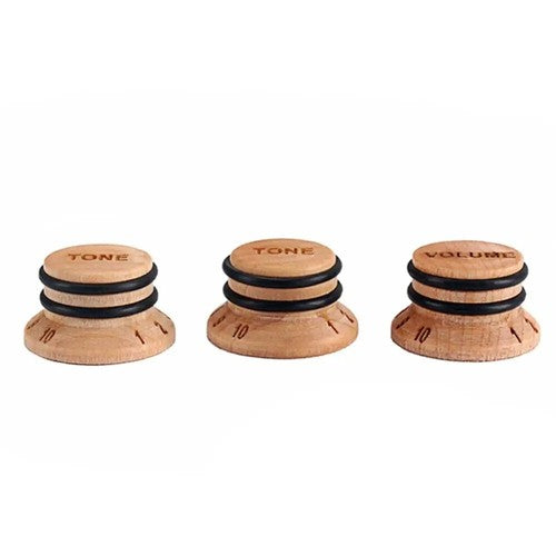 Maple Wood Guitar Tone And Volume Control Knobs Fit Fender Stratocaster ST