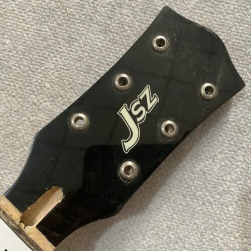 JSZ Maple Wood Black Guitar Neck, Rosewood 22 Frets Fingerboard