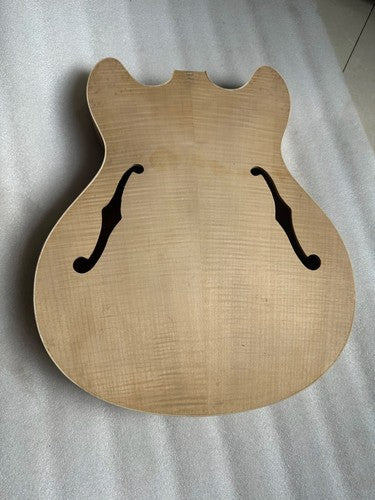 Tiger Maple Top Jazz Guitar Thin Body DIY Project