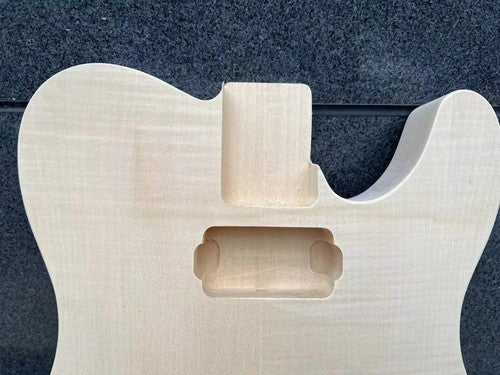 HH Mahogany Guitar Body with Tiger Maple Top Fit Telecaster Tele