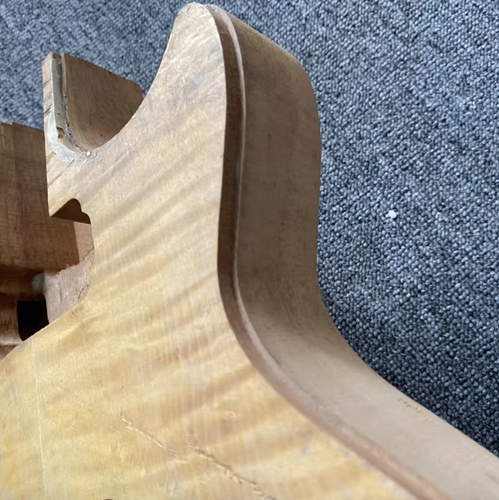 Tiger Maple Top Single Cut Mahogany Guitar Body Fit Les Paul LP