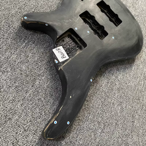 Black 4 String Electric Bass Basswood Body DIY Project