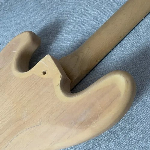 4 String Bass Guitar Body with Maple Neck, Rosewood Fretboard Fit Jazz Bass JB