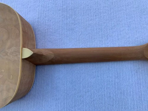 Unfinished Quilted Maple Top Dobro Resonator Guitar Body with Maple neck