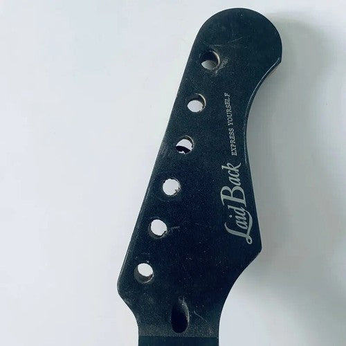 Black Maple Wood Electric Guitar Neck, Rosewood 24 Frets Fingerboard
