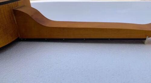 DIY Project Tiger Maple Top Dobro Resonator Guitar Body, Rosewood Fretboard Neck
