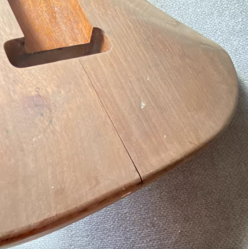 Mahogany Wood HSS Guitar Body with Tiger Maple Top DIY Project