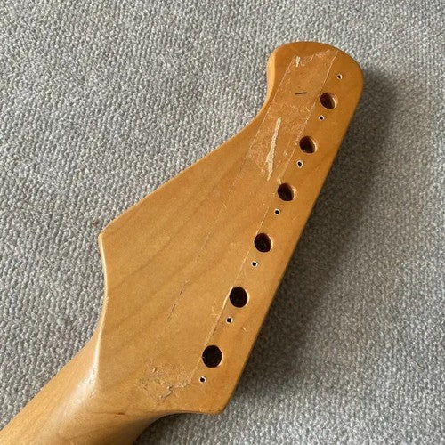 Harley Benton Maple Wood Electric Guitar Neck, 21 Frets Maple Fingerboard
