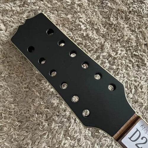 Matte Black 12 String Acoustic Guitar, Spruce and Mahogany Body, Maple Neck