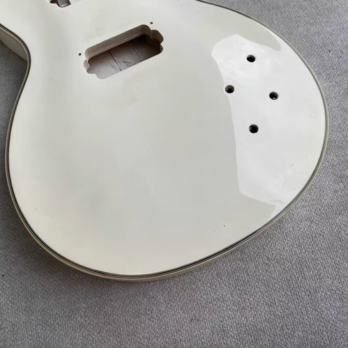 Glossy White Single Cut Basswood Guitar Body Fit LP Les Paul