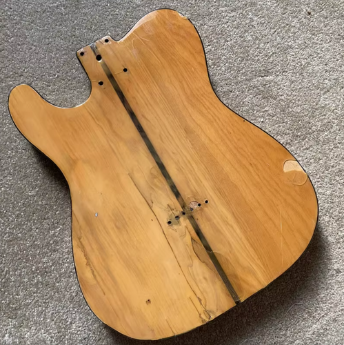Ash Wood Guitar Single Cut Body with Tiger Maple Top Fit Telecaster Tele