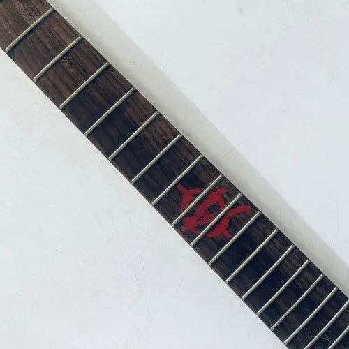 Black Reversed Headstock Guitar Maple Wood Neck, Rosewood 24 Frets Fingerboard