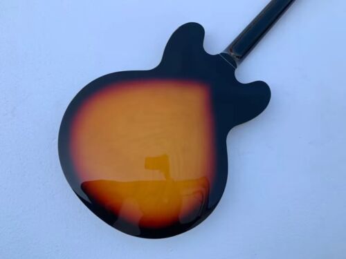 Maple Top Semi Hollow Jazz Guitar Body with Neck, Roewood Fingerboard