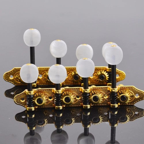Gold 4R4L 8 String Mandolin Machine Heads Tuning Pegs Keys