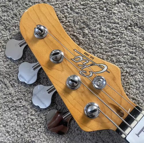 Eko 4 String Electric Bass, Basswood Body, Maple Neck, Rosewood Rosewood