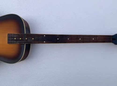 4 String Dobro Resonator Electric Bass, Maple Neck, Rosewood Fingerboard