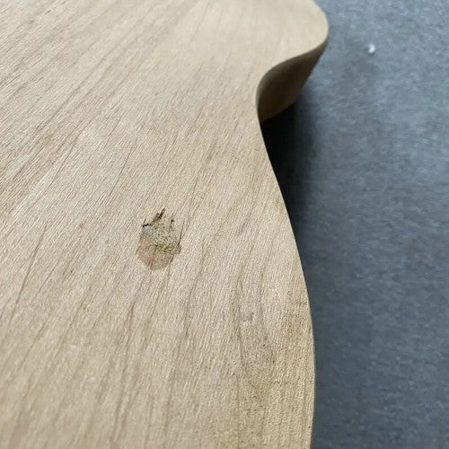 Left Handed Unfinished Basswood Guitar Body with String Through Bridge Fit Tele