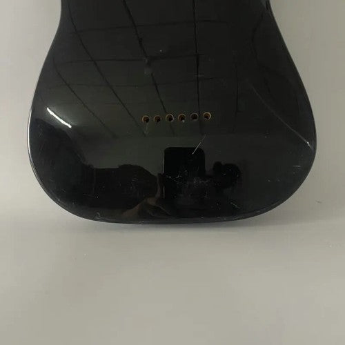Basswood Black Electric Guitar Body, String Through Bridge Fit Stratocaster ST