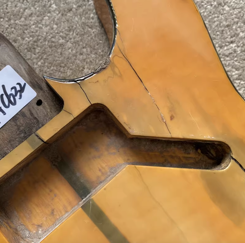 Ash Wood Guitar Single Cut Body with Tiger Maple Top Fit Telecaster Tele