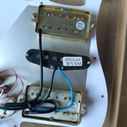 HSH Loaded Prewired Pickguard Wilkinson WVC Alnico5 Pickups Coil Split For Fender Stratocaster Strat