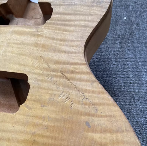 Tiger Maple Top Single Cut Mahogany Guitar Body Fit Les Paul LP