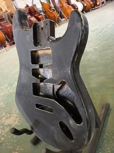Black Poplar Wood Guitar Body HSH DIY Project Fit Strat Stratocaster