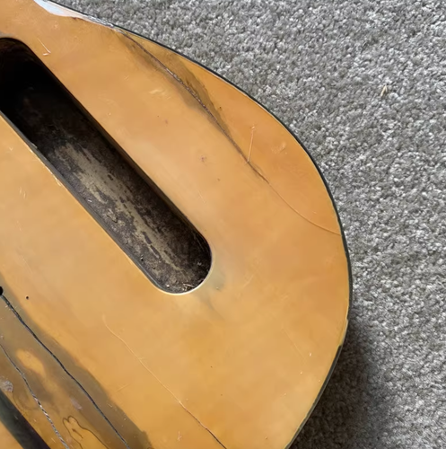 Ash Wood Guitar Single Cut Body with Tiger Maple Top Fit Telecaster Tele